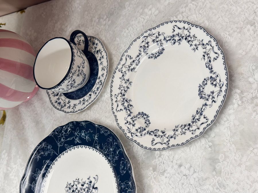 Чайный набор на 2 персоны подарочный Vintage Blue 270 мл