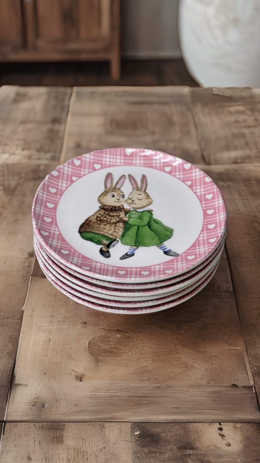 Тарілка Кролики 21 см Alba ceramics