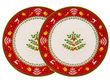 Набор новогодних тарелок Елочка 2 шт 19 см 924-820