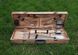 Шампура подарочные и набор аксессуаров в деревянной коробке k-003