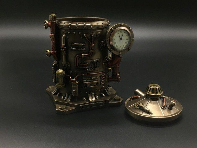 Колекційний Настільний Годинник, Шкатулка Veronese Стімпанк 77183A4