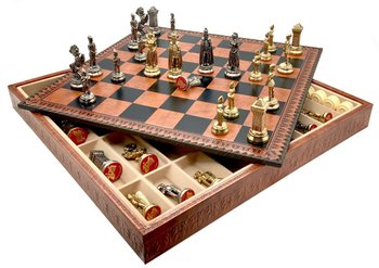 Подарочный набор Italfama "Maria Stuarda" (шахматы, шашки, Нарды)