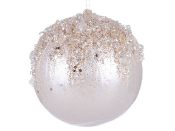 Елочное украшение "Блестящий шар" 9,5 см 66-024