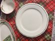 Тарілки білі з зеленим кантом Green 22 см набір 4 шт