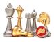 Шахматы подарочные Italfama "Staunton" с золотом и серебром