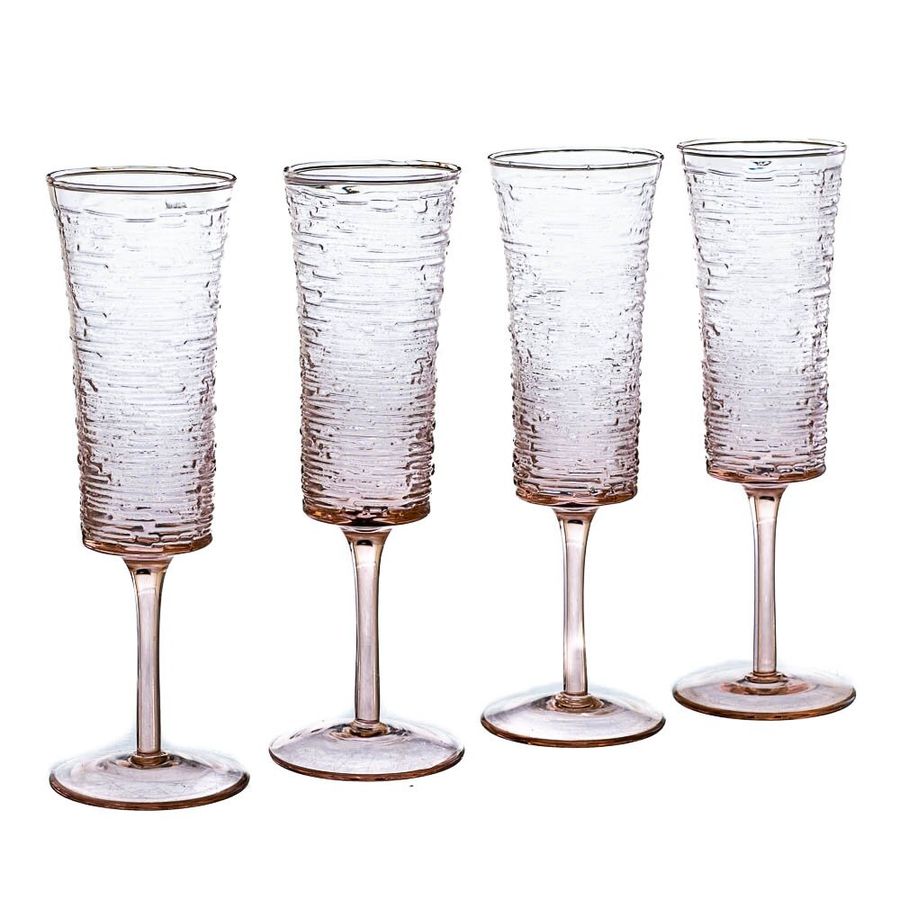 Набор из 4 бокалов для шампанского Кварц 250 мл 8214-004