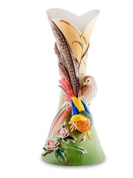 Фарфорова висока ваза Золотий фазан Pavone FM- 54