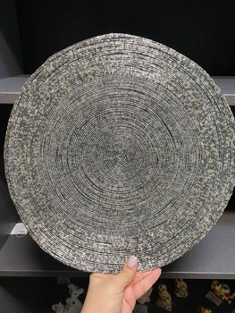 Плейсмат, салфетка на стол круглая из бисера 36 см 877-029