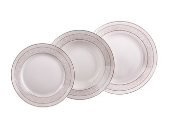 Набор из 18 фарфоровых тарелок Нежность 440-010-1