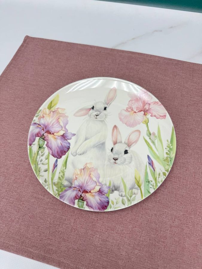 Набор тарелок "Кролик в Ирисах" 20,5 см 6 шт