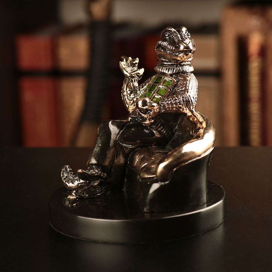 Бронзовая статуэтка Vizuri Олигарх (Крокодил)