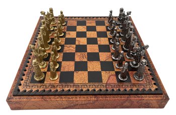 Подарочный набор Italfama Medioevale (шахматы, шашки) 28 х 28 см