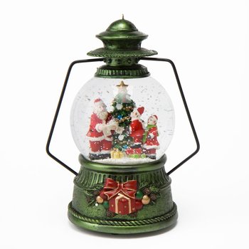 Музыкальный снежный шар "Рождественский фонарь" 6016-015. Новогодний декор