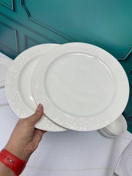 Набор из 2 подставных тарелок Белая роза 27 см 944-033