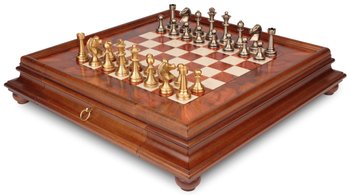 Шахматы подарочные элитные Italfama "Staunton" 11B+434R