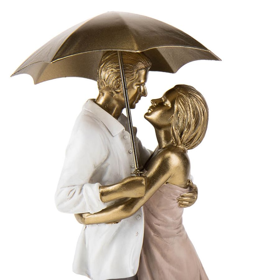Статуэтка Влюбленные под зонтом 42 см. Подарок ко Дню влюбленных