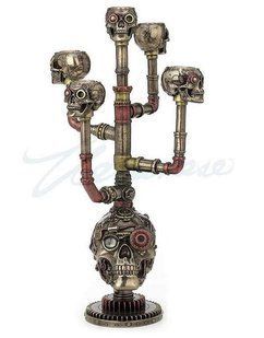 Коллекционный подсвечник Veronese Стимпанк 77404A4