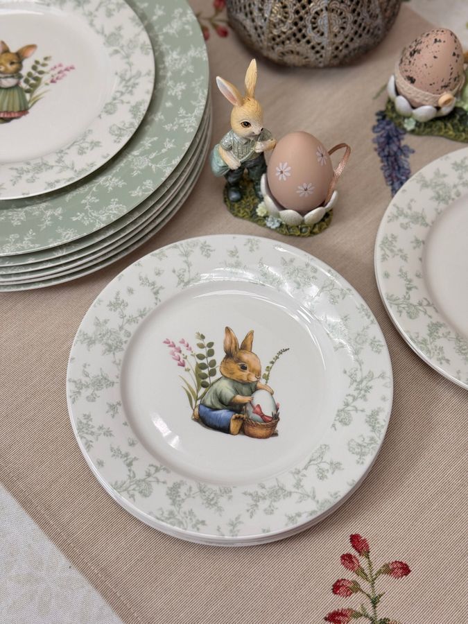 Набор десертных тарелок Floral Green 19 см 6 шт