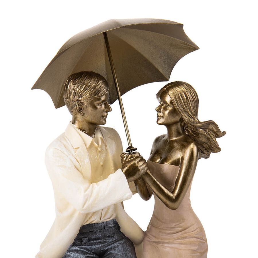 Статуэтка Влюбленные под зонтом 37 см 2007-133. Подарок ко Дню влюбленных