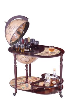 Глобус бар напольный со столиком Приглашаю в гости