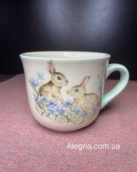 Чашка подарочная Кролики 480 мл 858-0105