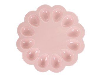Подставка для яиц и пасхи розовая 30 см. Пасхальная посуда