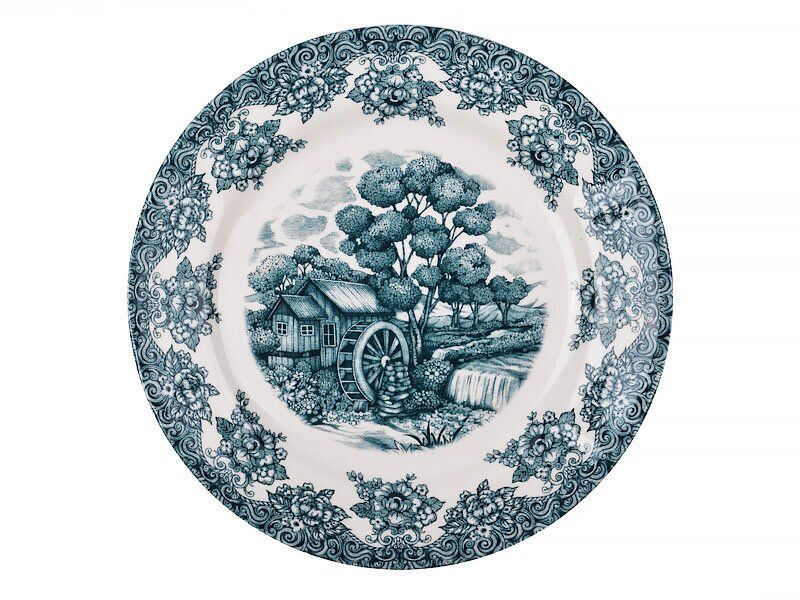 Набор из 6 керамических тарелок Мельница 27 см 910-136