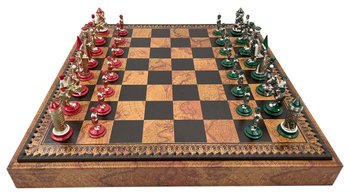 Подарочный набор Italfama "Camelot Medio" шахматы, шашки, Нарды 48 х 48 см