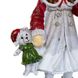 Декоративная новогодняя статуэтка Девочка с мишкой