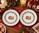 Набір новорічних тарілок "SANTA'S GIFT" 21 см 2 шт