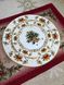 Набір новорічних десертних тарілок Різдвяний 6 шт 19 см
