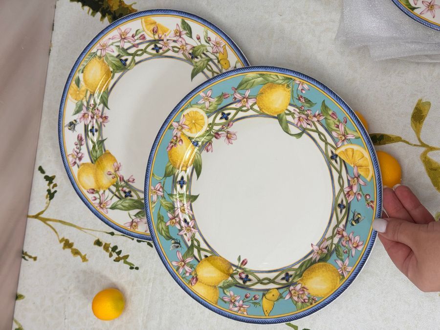 Набор тарелок Giardino di Limone 6 шт Лимоны 27 см