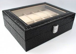Шкатулка для часов 10PU.CROC.BL