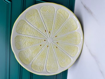 Блюдо большое, сервировочное Сочные Лимоны 30 см