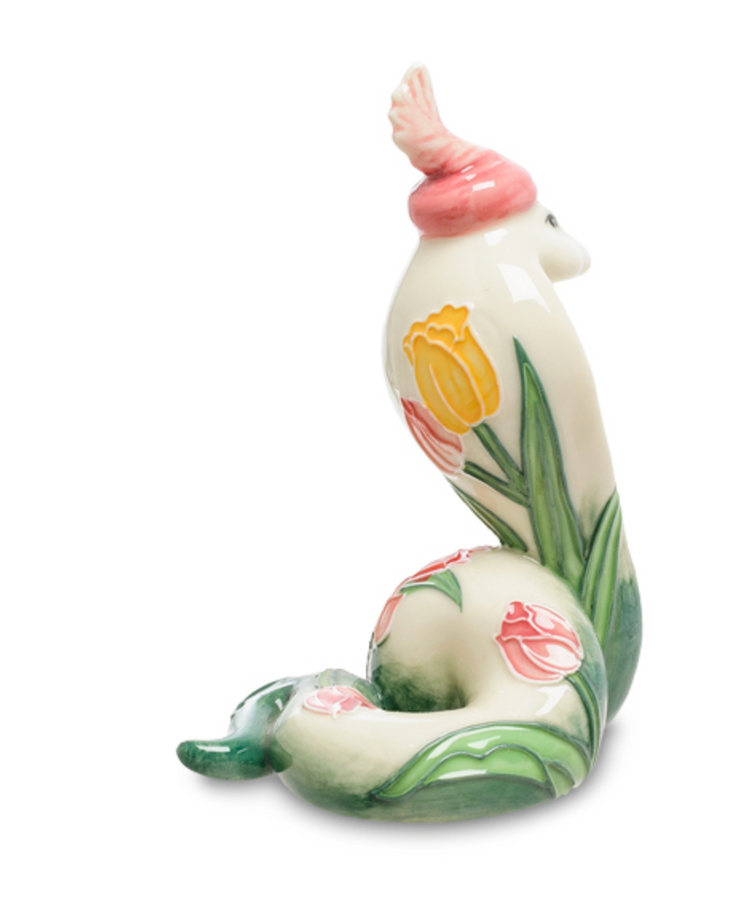 Фарфоровая статуетка Змея Pavone JP-51/ 8. Символ 2025 года