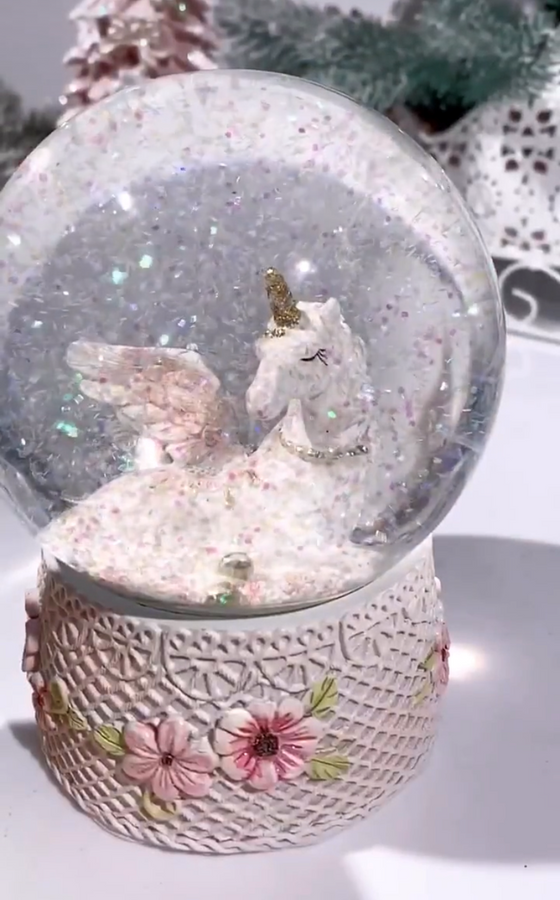 Снежный шар новогодний Единорог 192-120