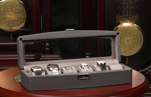 Шкатулка для Годинників Salvadore сіра 6W-HX-GY
