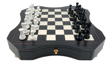 Шахматы подарочные, элитные Italfama "Classico" черно-белые