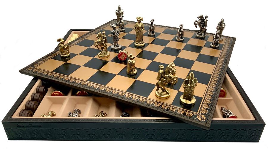 Подарочный набор Italfama "LENDSKNECHT" (шахматы, шашки, Нарды)
