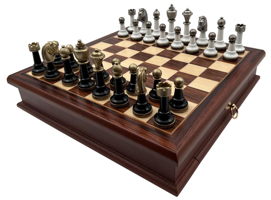 Шахматы подарочные Italfama "Staunton" 141BN+333W