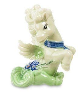 Фарфоровая фигурка Лошадка ангелочек Pavone JP-61/26