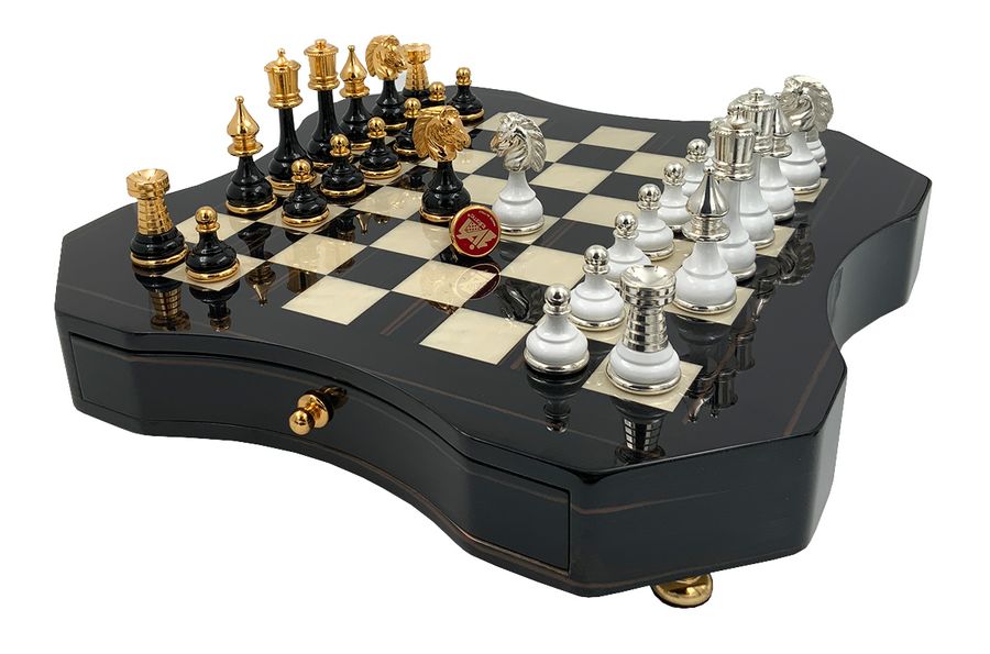 Шахматы подарочные, элитные Italfama "Staunton" фигурная доска
