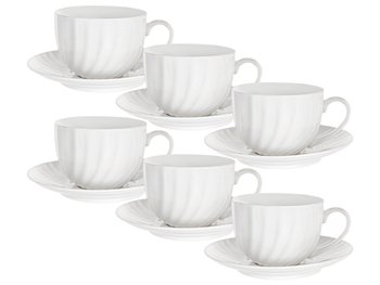 Чайный набор белый фарфоровый, подарочный 200 мл на 6 персон 949-016