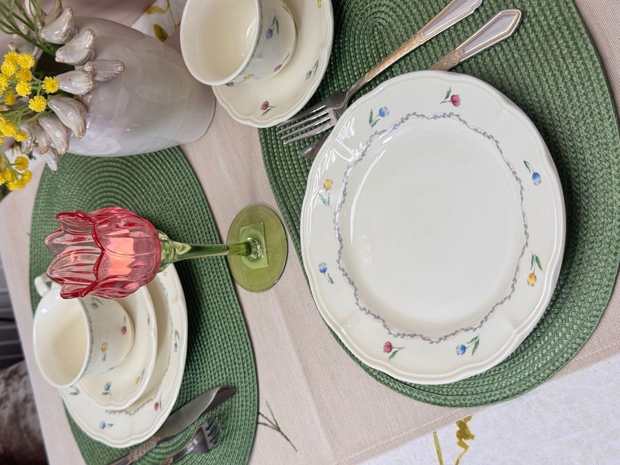 Набір десертних тарілок Vintage Tulip 23 см 6 шт