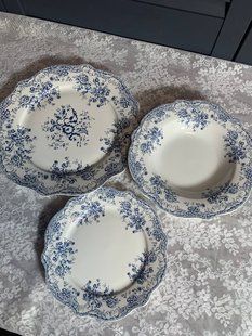 Набір тарілок Vintage Англійська троянда на 2 персони, 6 пр-в