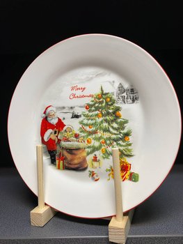 Набор новогодних тарелок Дед Мороз 25,5 см 858-0021-6