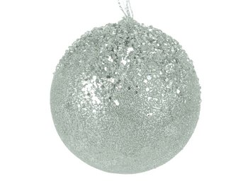 Елочное украшение "Блестящий шар" 12 см 66-010