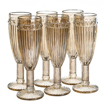 Набор из 6 бокалов для шампанского Цитрин 200 мл 8215-029