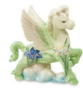 Фарфоровая фигурка Лошадка ангелочек Pavone JP-61/30