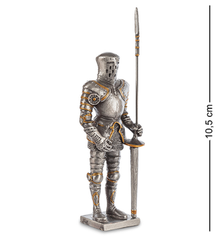 Фигурка, миниатюра оловянная Veronese "Рыцарь с копьем" WS-807